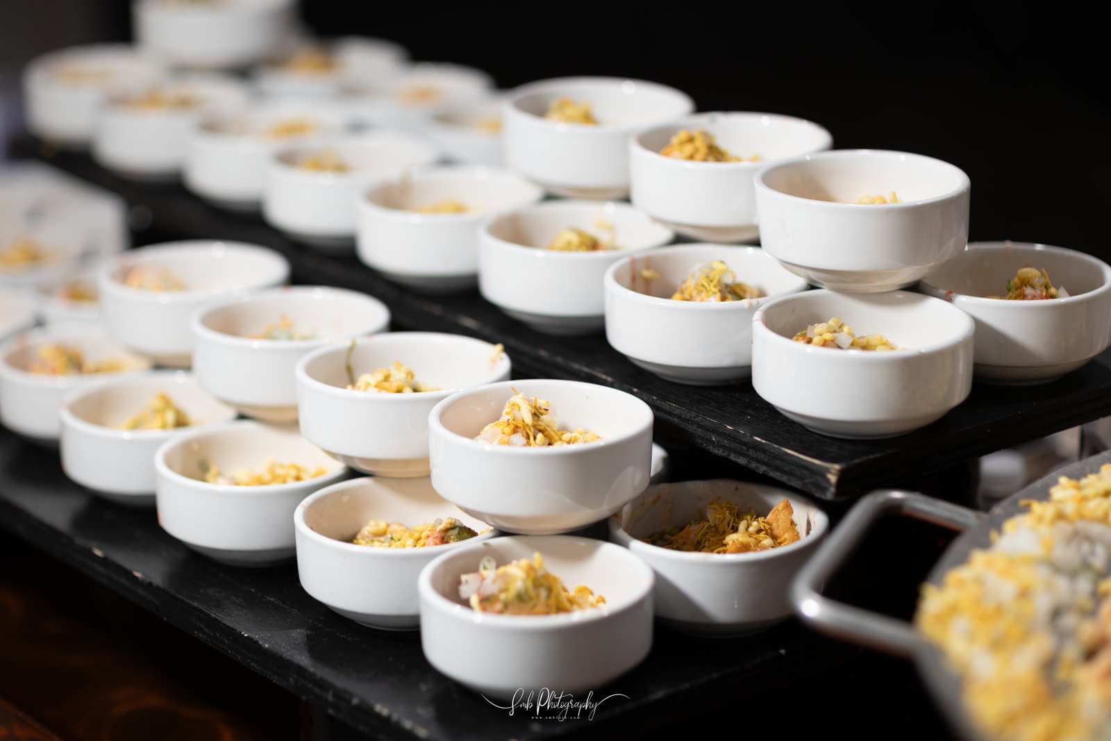 Individual portions plated for service