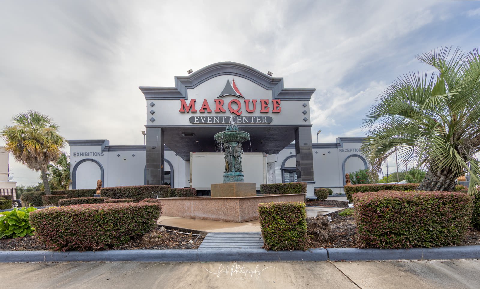 The Marquee Event Center building, seen from the forecourt